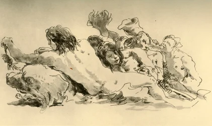 Nereidy a Triton, c1753-1762, 1928