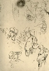 Satyr Herms a orientální hlavy, polovina 18. století, 1928