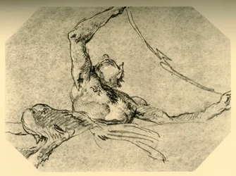 Satyr držící girlandu, c1761, 1928