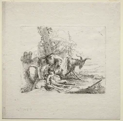Různé rozmary: Žena s tamburínou, 1785.