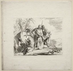 Různé rozmary: Mladý voják a astrolog, 1785.
