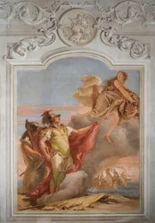 Venuss Loučení s Aeneem, z pokoje Aeneid v Palazzině, 1757