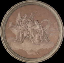 Ctnost a hojnost, 1760 (freska přenesená na plátno)