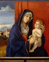 Madonna a dítě, cca 1485 (olej na dřevě)