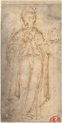 Saint Louis z Toulouse drží knihu