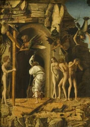 The Descent of Christ into Limbo, c.1475-80 (olej na pergamenu na panelu)