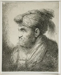 Vousatý muž v turbanu, 1647-51