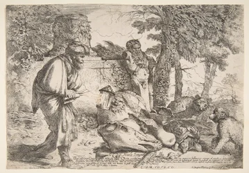 Diogenes hledá čestného muže, ca. 1645-47.