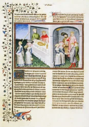 Madonna Dianora se zaslíbí Messeru Ansaldovi výměnou za zahradu; Messer Ansaldo najme nekromanta a dá jí zahradu; Madonna Dianora poví svému manželovi Gilbertovi o svém slibu a on jí odpustí