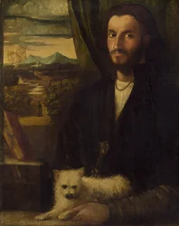 Portrét muže se psem, c. 1520.