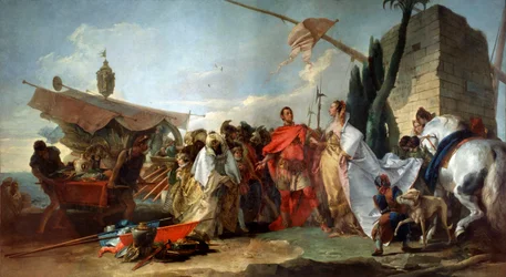 Setkání Caesara s Kleopatrou, 1747.