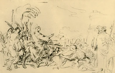 Kristův vstup do Jeruzaléma, c1759, 1928