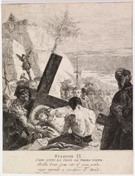 Via crucis - stanice IX. Ježíš padá potřetí