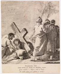 Via crucis - stanice VII. Ježíš padá podruhé