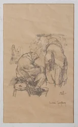Ženy na trhu 1918 (litho)