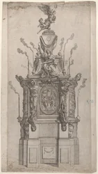 Katafalk, 1626-80.