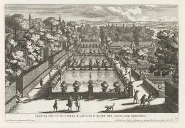Visvijvers v de tuinen van de Villa d