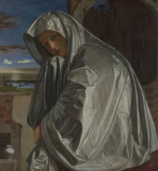 Marie Magdaléna na cestě ke Kristovu hrobu. Kolem 1535-40