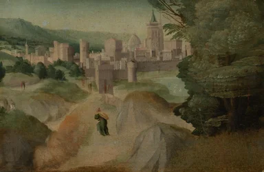 Scény z legendy, pravděpodobně kolem 1515-1520 (olej na plátně)