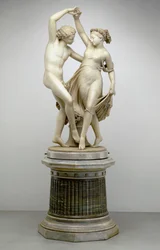 Zephyr Dancing with Flora, 1870 (mramor)