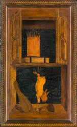 Lignaean Canonical Choir, intarzie Giovanni Maria Platina 1484, Superior Stall