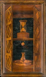 Lignaean Canonical Choir, intarzie Giovanni Maria Platina 1484, Superior Stall