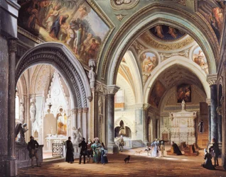 Uvnitř kláštera v Altacombě od Giovanni Migliary