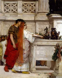 Návrh k sňatku, Giovanni Muzzioli (1854-1894), Detail