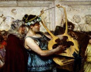 Návrh k sňatku, Giovanni Muzzioli (1854-1894), Detail