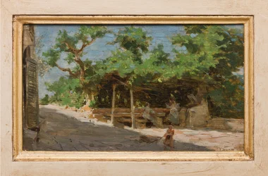 Pergola (olej na plátně)