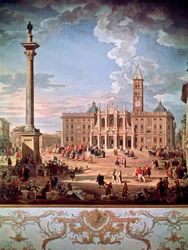 Piazza a kostel Santa Maria Maggiore