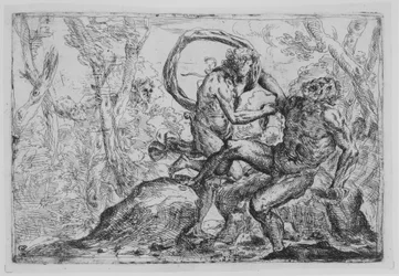 The Flaying of Marsyas, polovina 17. století.