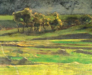 Na pólu od Giovanniho Segantiniho (1858-1899), olej na plátně