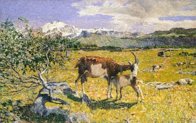 Alpy v květnu Giovanni Segantini (1858-1899)