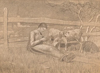 Pastýřka, c1888
