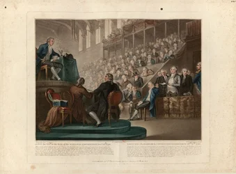 Ludvík XVI. před Národním konventem v prosinci 1792, 1796.