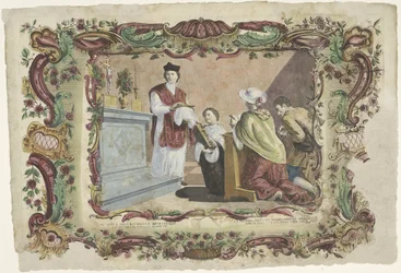 Modlitba za živé i mrtvé VII. opus misericordiae spiritualis / La septima obra de misericordia spirituální (...) (název na objektu) The Spiritual Works of Mercy (název série)