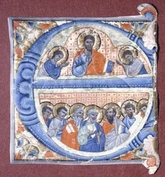 Kristus žehná apoštolům, kolem 1260-1270