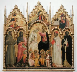 Korunovace Panny Marie se světci, kolem 1420
