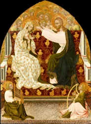 Korunování Panny Marie, kolem roku 1455.