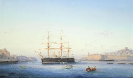 HMS Alexandra ve Velkém přístavu na Maltě
