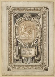 Návrh pro rytý drahokam v ozdobném prostředí, 1722