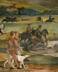 Návštěva dánského krále Kristiána v Malpagě v roce 1474 (freska)