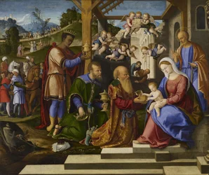 Klanění tří králů, cca 1525-1530