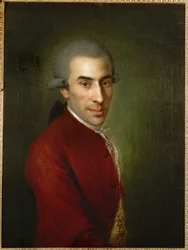 Ignaz von Born, přítel a mecenáš W. A. Mozarta (olej na plátně)