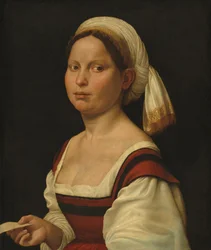 Portrét mladé ženy, kolem roku 1525 (olej na plátně)