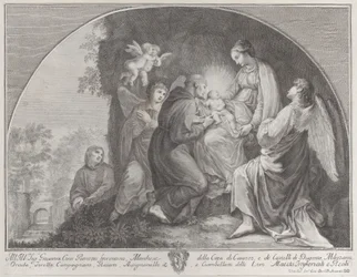 Klanění Kristu svatým Františkem, 1723-59.