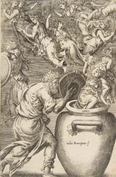Epimétheus otevírá Pandořinu skříňku, 1531-76