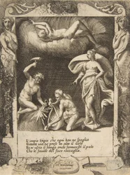 Litigium odstraněno z těla Chaosu, zatímco jeho matka je vyhozena do vzduchu, nastavena s..., 1531-76.