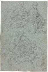 Sketches of Virgin and Child, druhá polovina 1500s.